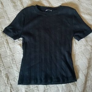 Short sleeve ribbed tee